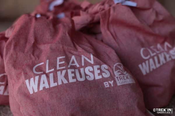 Sacs de collecte « Clean Walkeuses » du Trek'in Gazelles