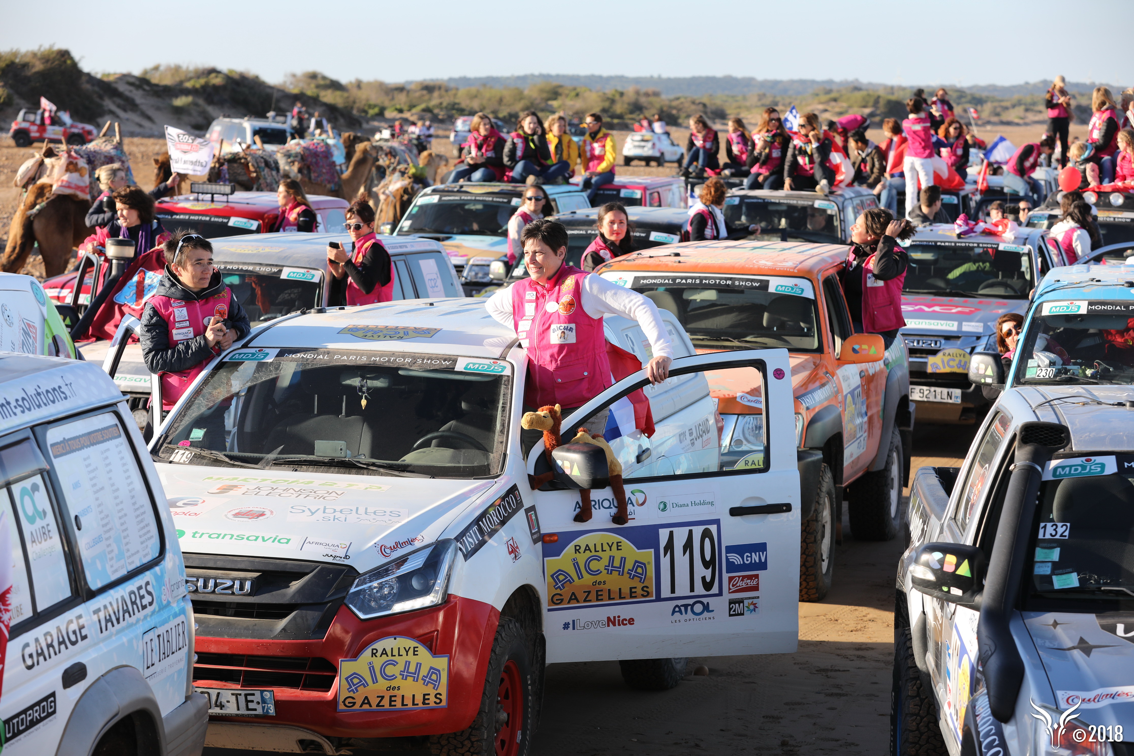 Visibilité des partenaires sur le rallye